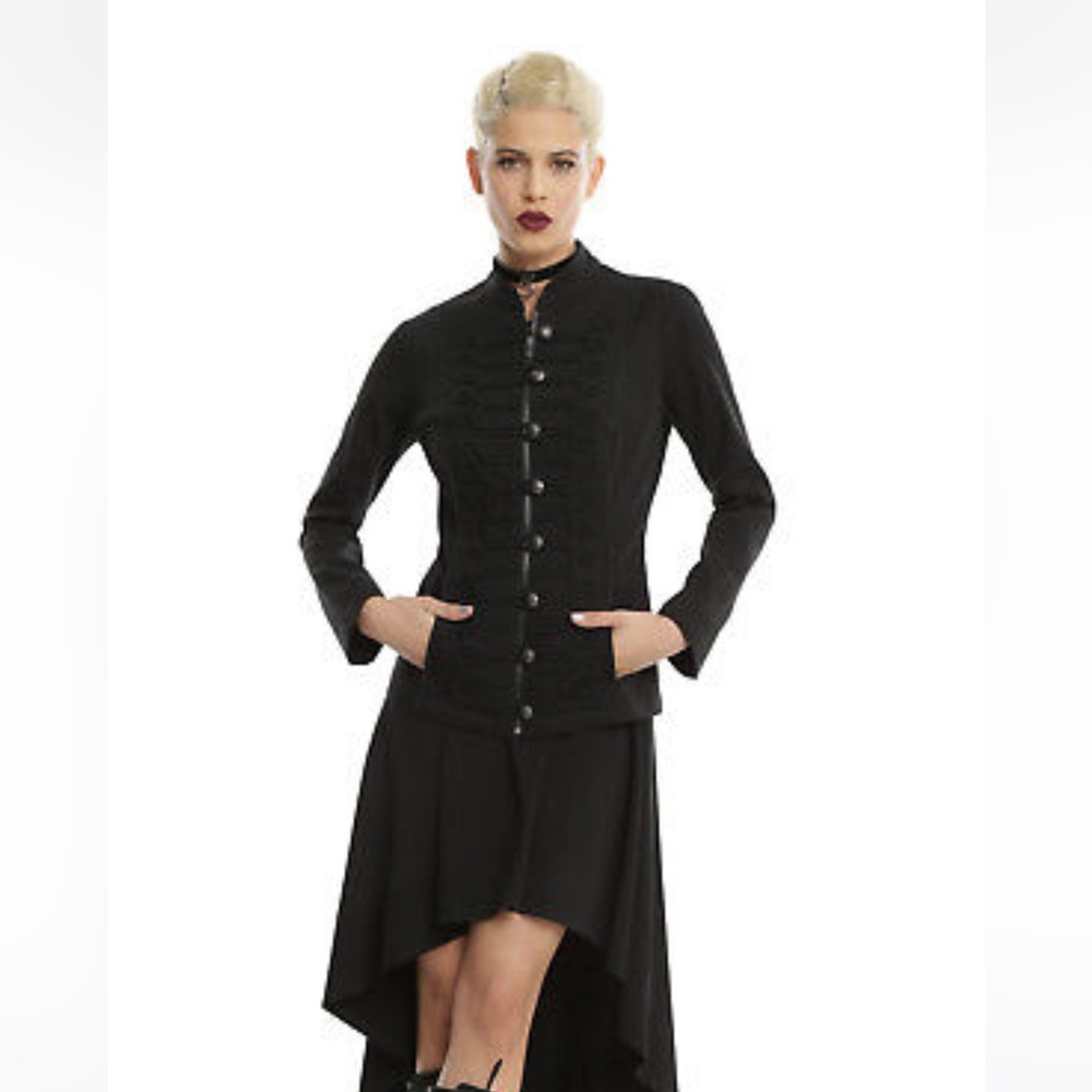 Royal Bones by Daang Goodman Black Rope Bodice Jacket